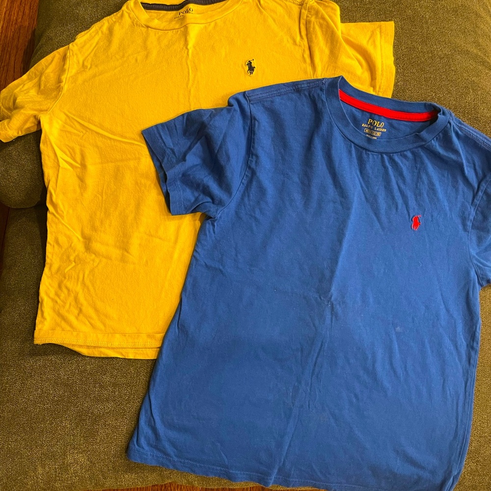 Boys Ralph Lauren T Shirts size 10-12 Good Condition